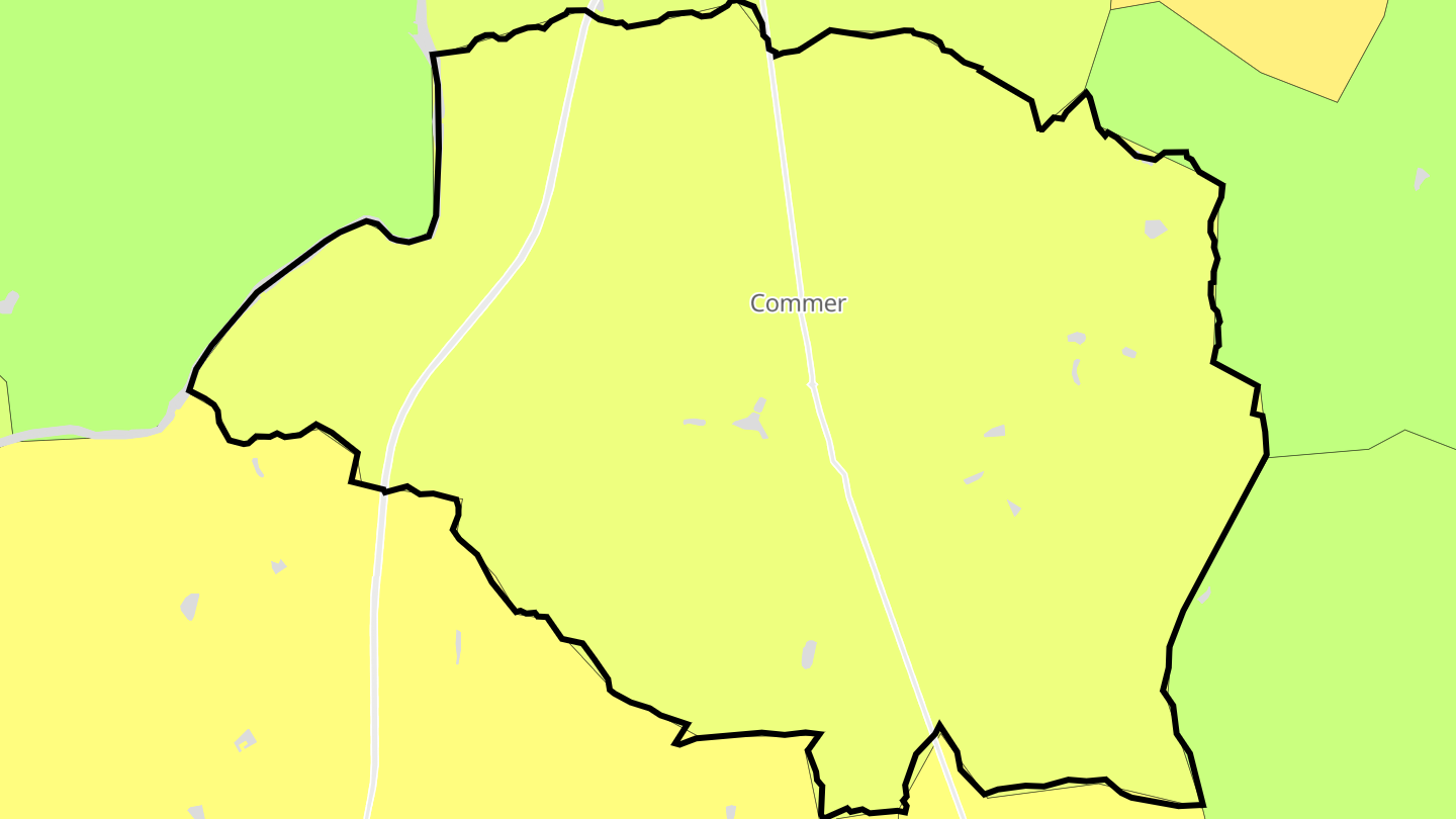 Carte des prix de l'immobilier Commer