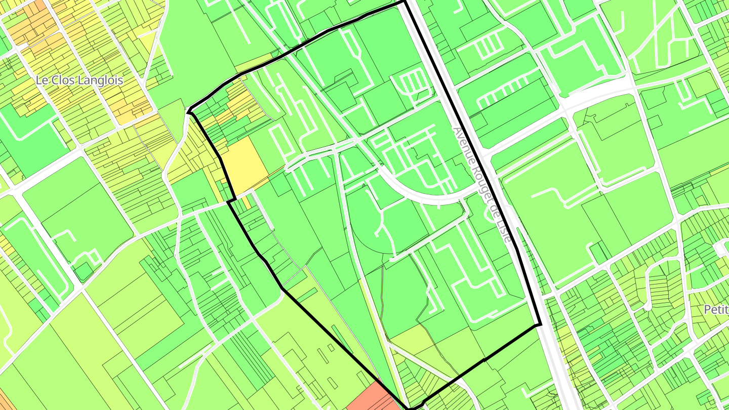 Carte des prix de l'immobilier Commune de Paris