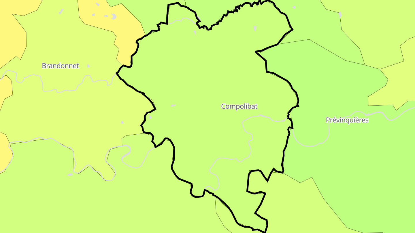 Carte des prix de l'immobilier Compolibat