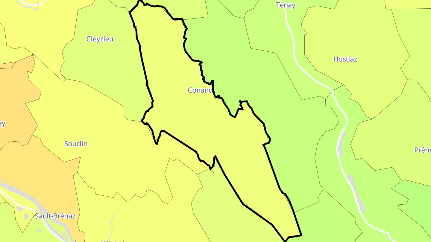 Carte des prix de l'immobilier Conand