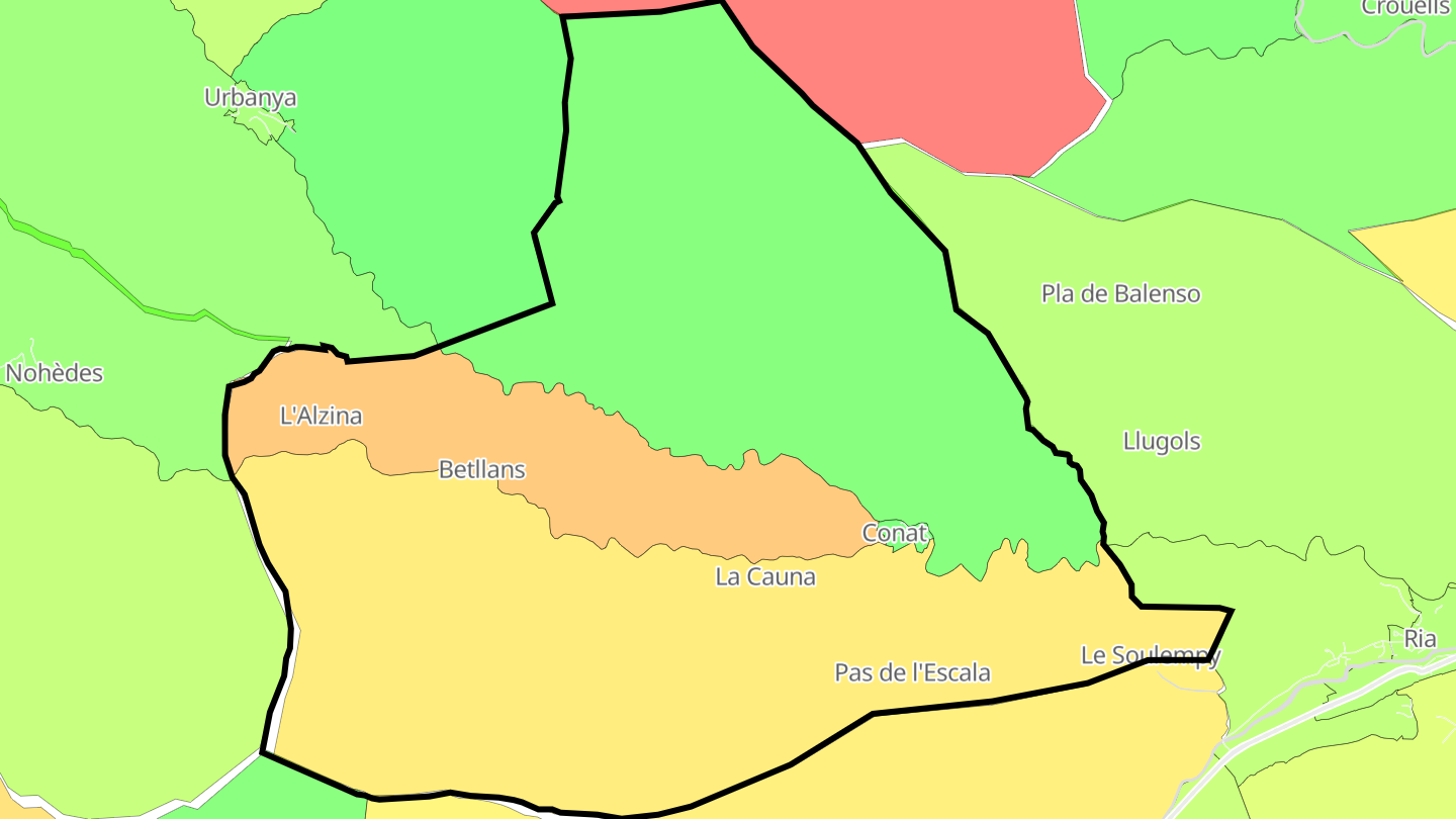 Carte des prix de l'immobilier Conat
