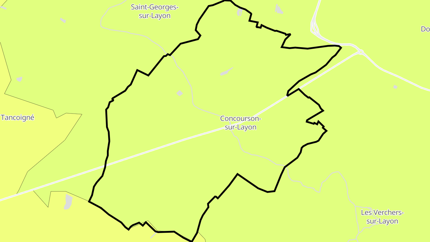 Carte des prix de l'immobilier Concourson-sur-Layon