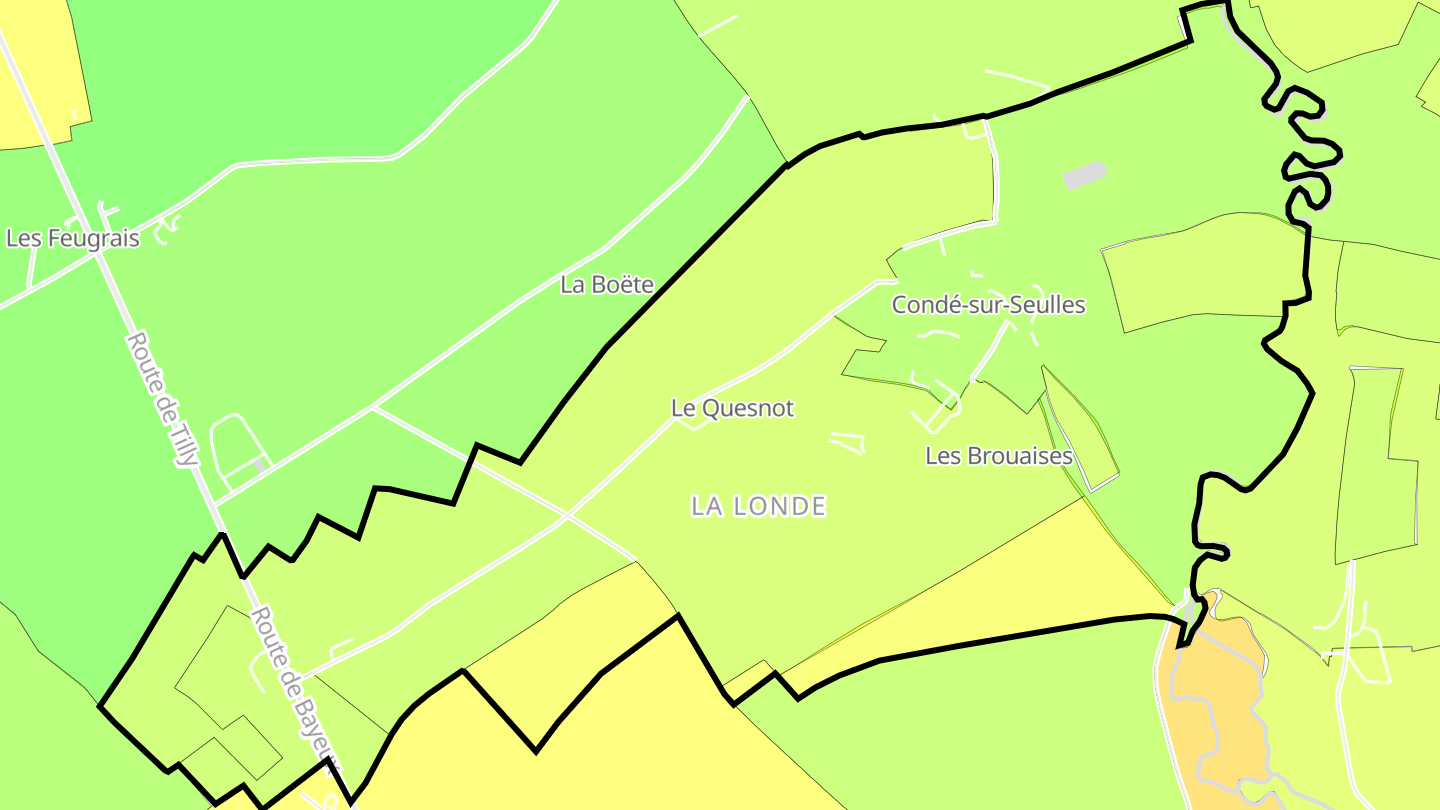 Carte des prix de l'immobilier Condé-sur-Seulles