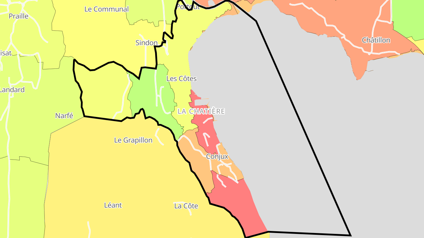 Carte des prix de l'immobilier Conjux