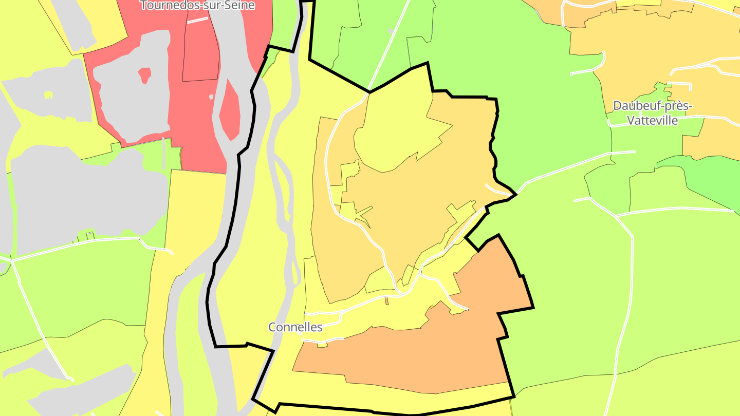 Carte des prix de l'immobilier Connelles
