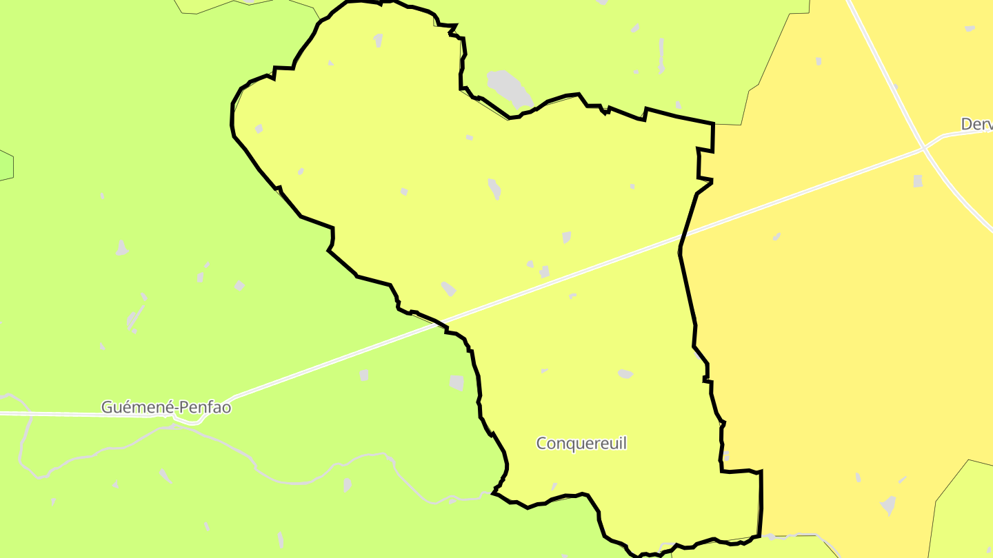 Carte des prix de l'immobilier Conquereuil