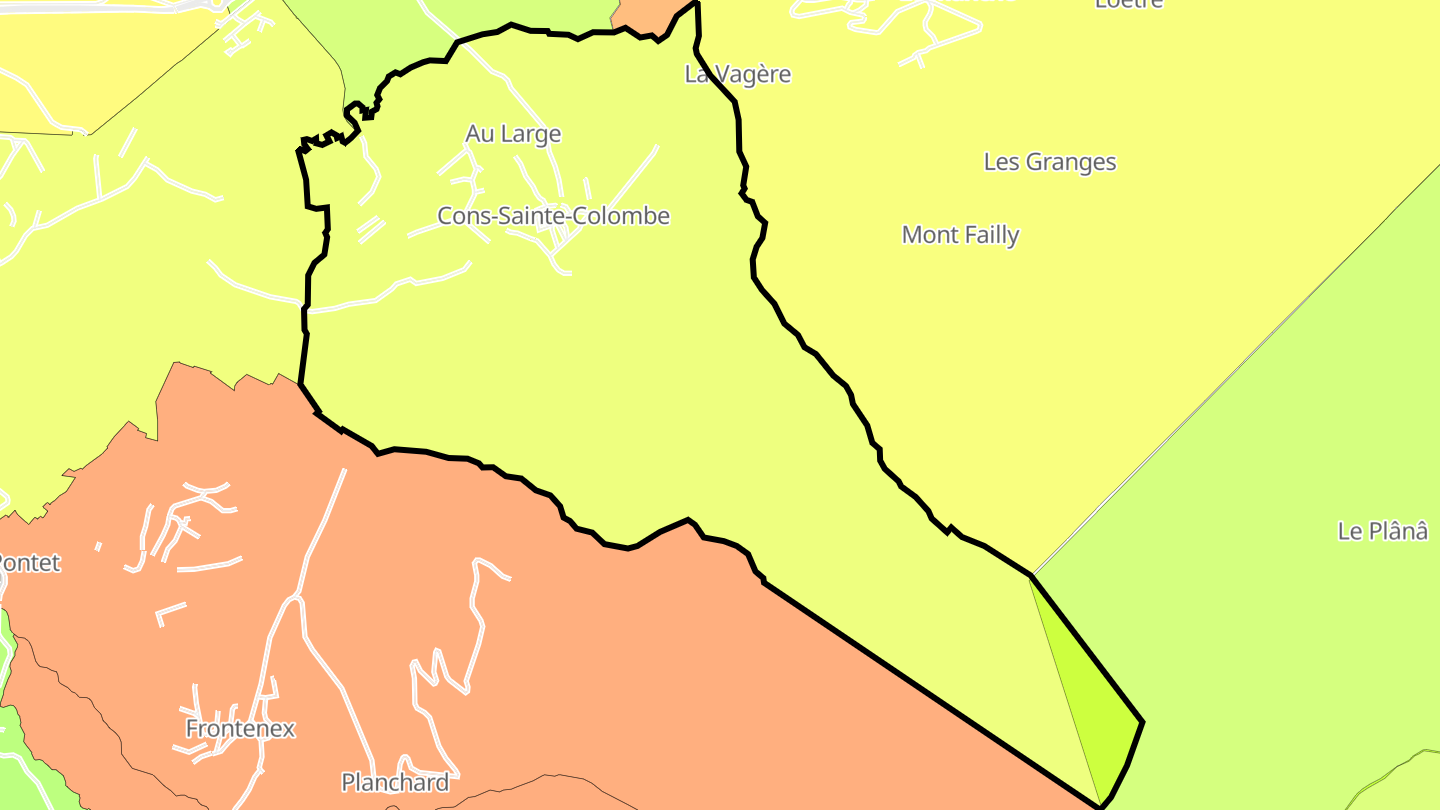 Carte des prix de l'immobilier Cons-Sainte-Colombe