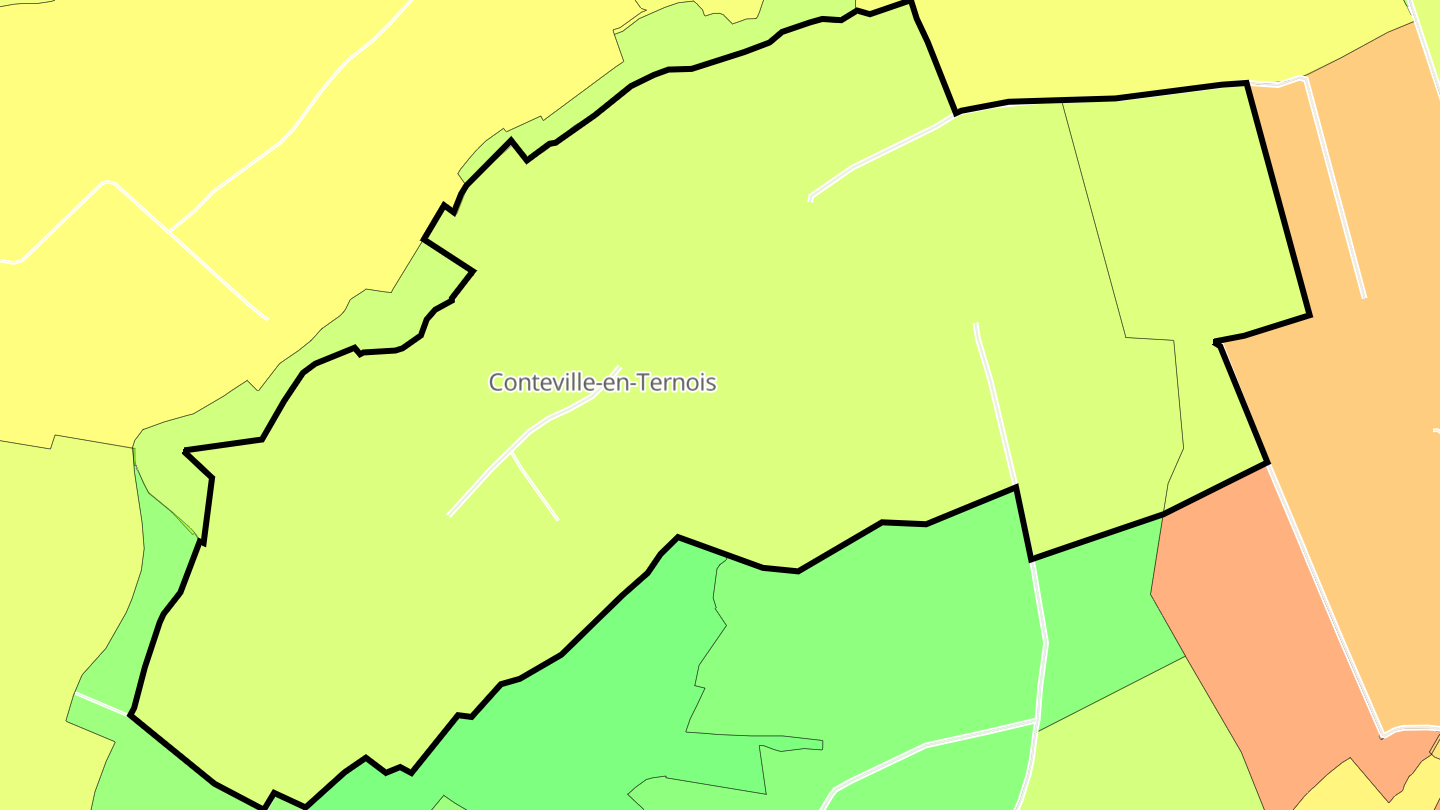 Carte des prix de l'immobilier Conteville-en-Ternois