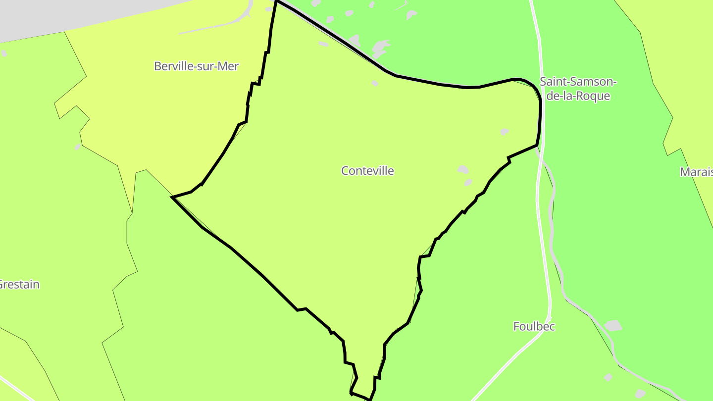 Carte des prix de l'immobilier Conteville