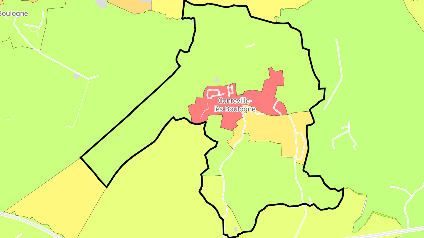 Carte des prix de l'immobilier Conteville-lès-Boulogne