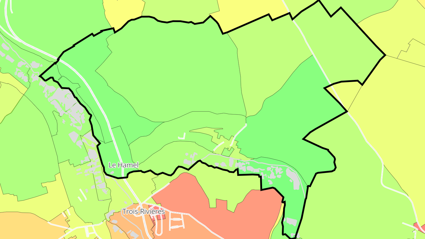 Carte des prix de l'immobilier Contoire