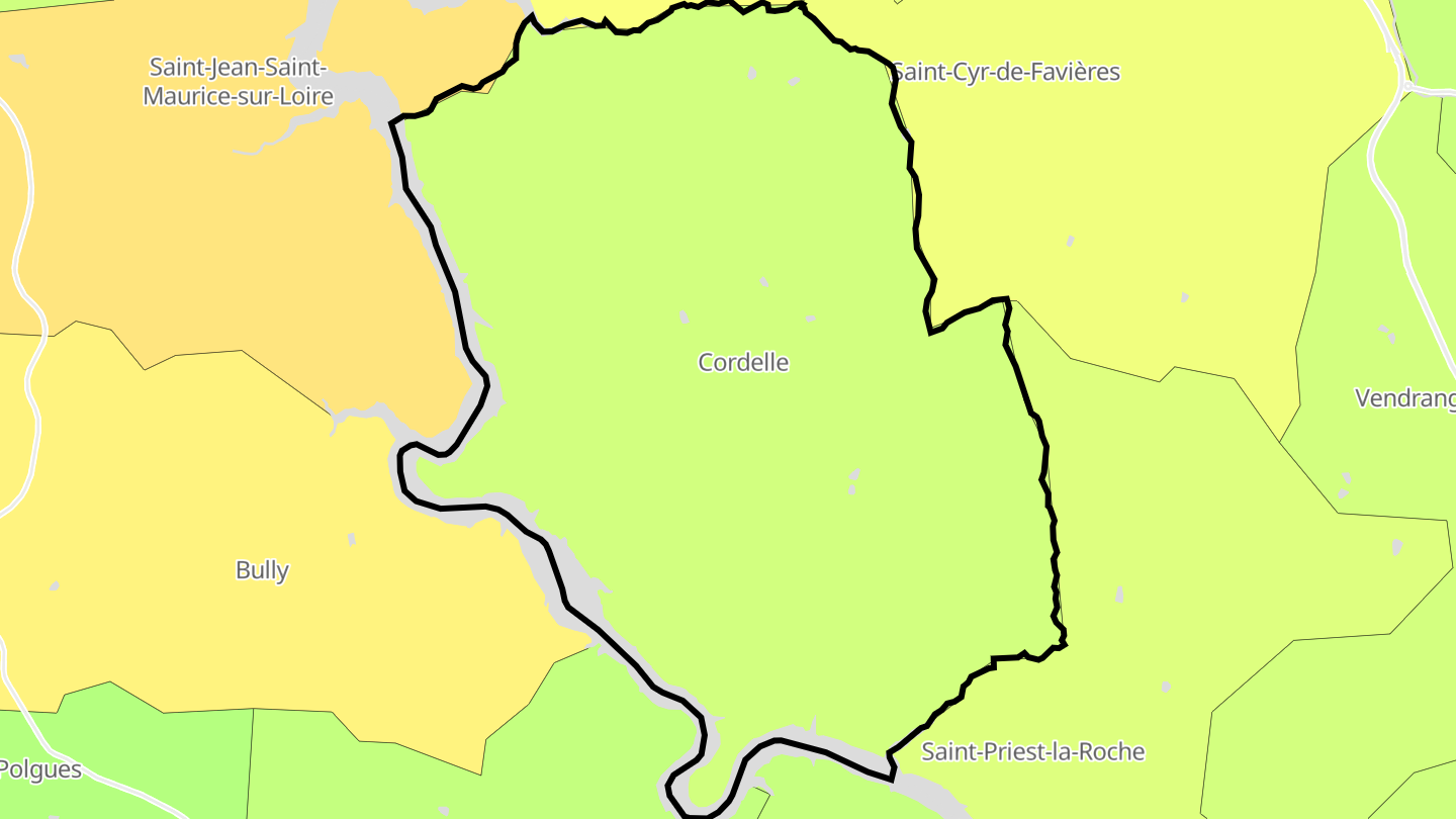 Carte des prix de l'immobilier Cordelle