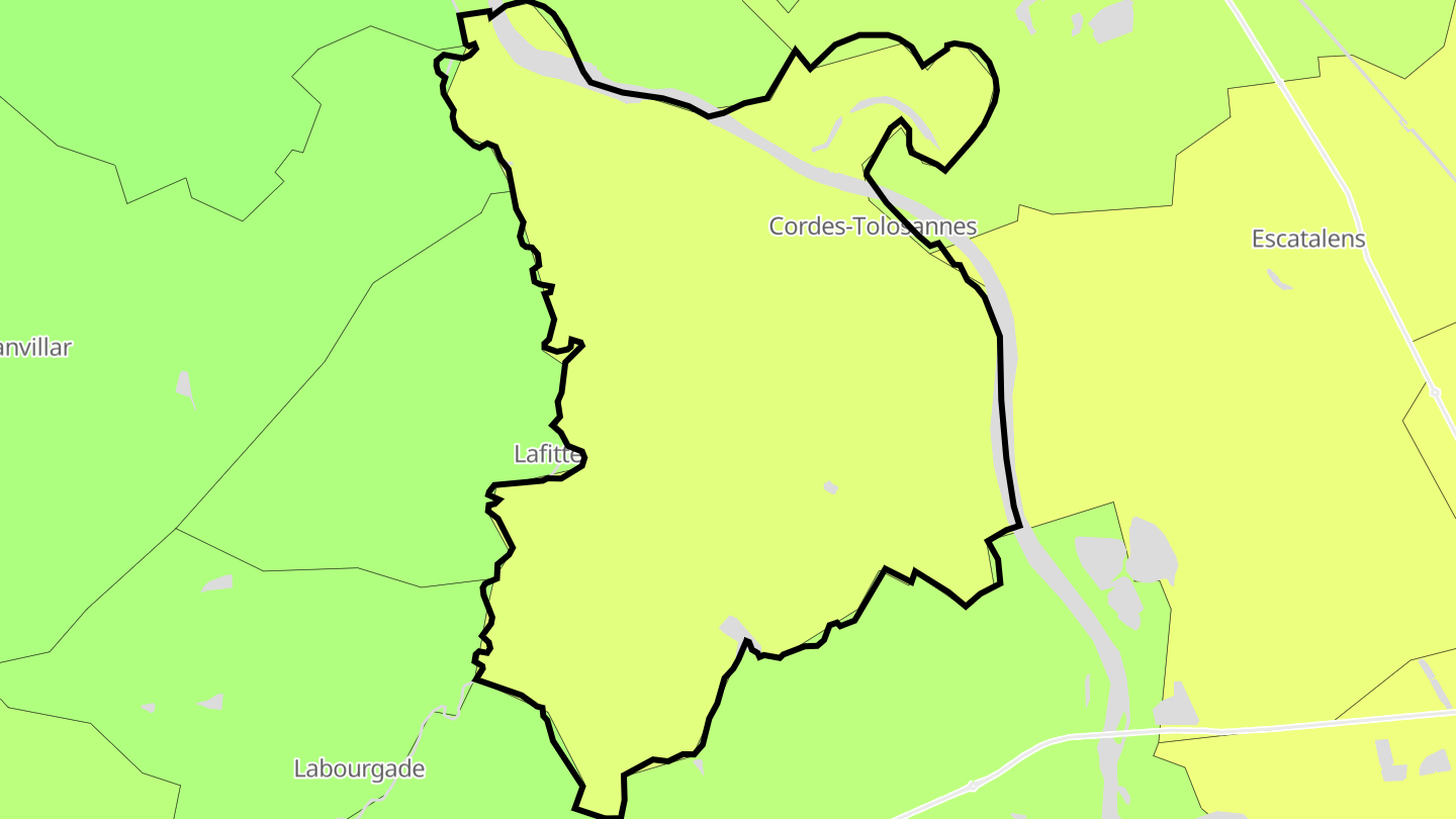 Carte des prix de l'immobilier Cordes-Tolosannes