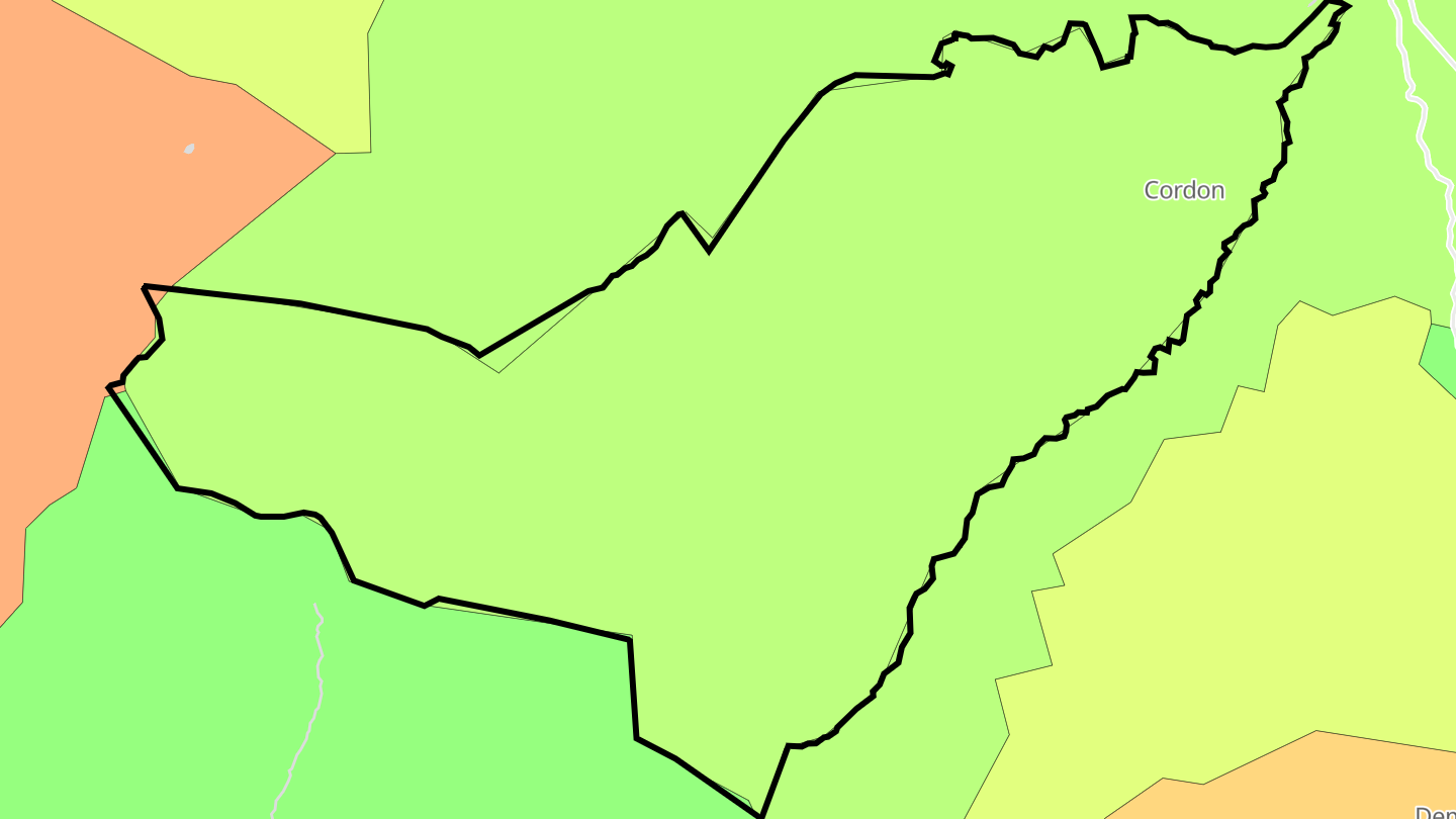 Carte des prix de l'immobilier Cordon