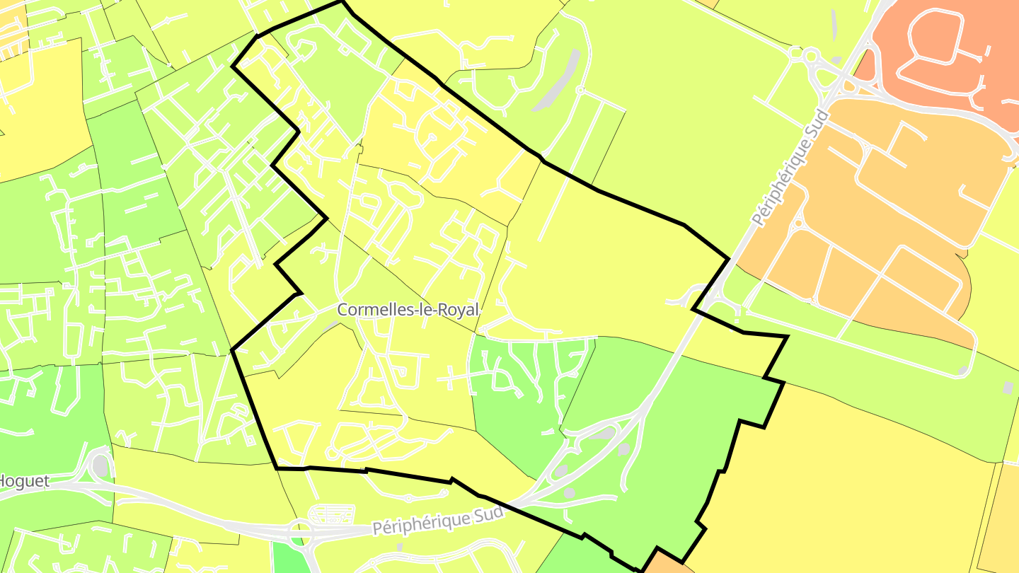 Carte des prix de l'immobilier Cormelles-le-Royal