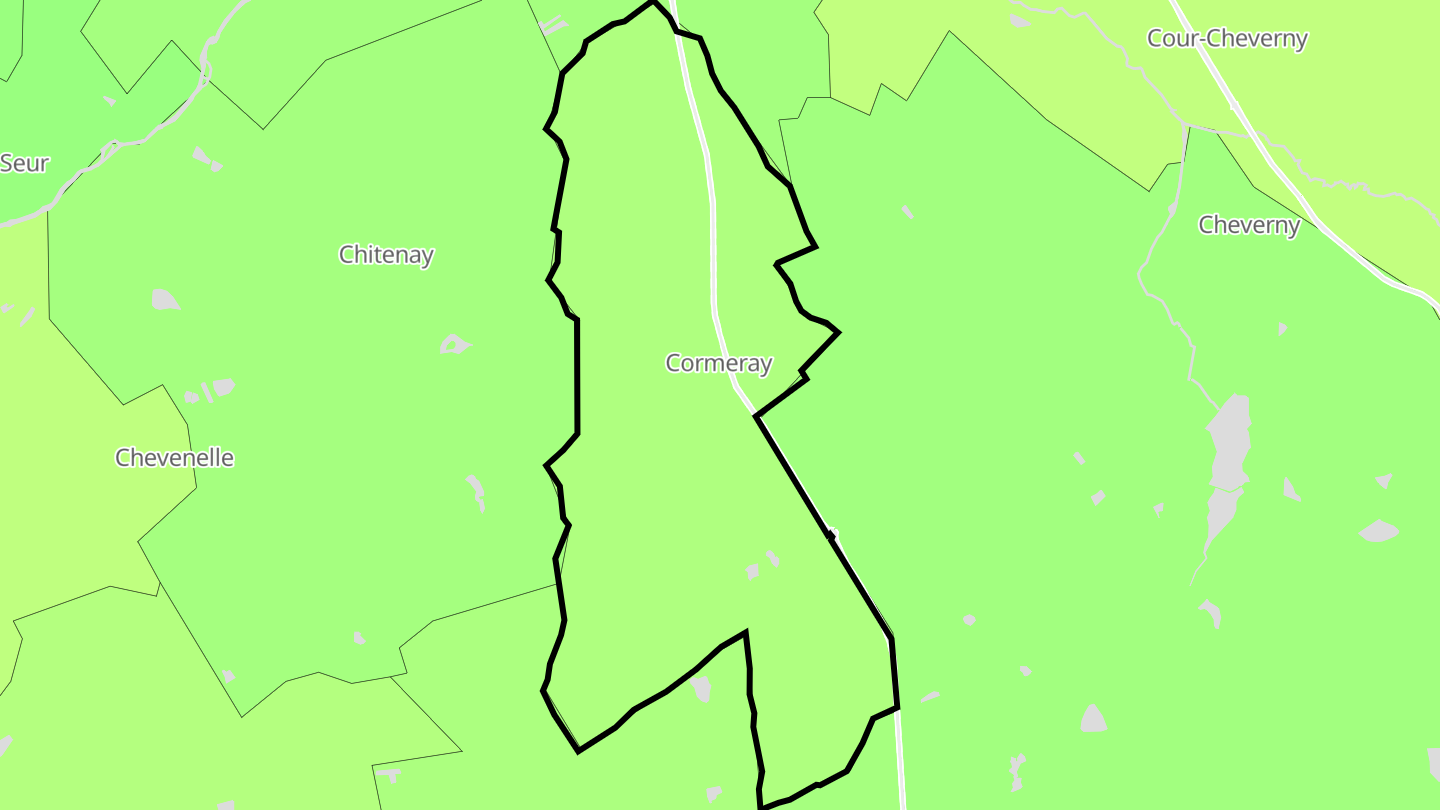 Carte des prix de l'immobilier Cormeray