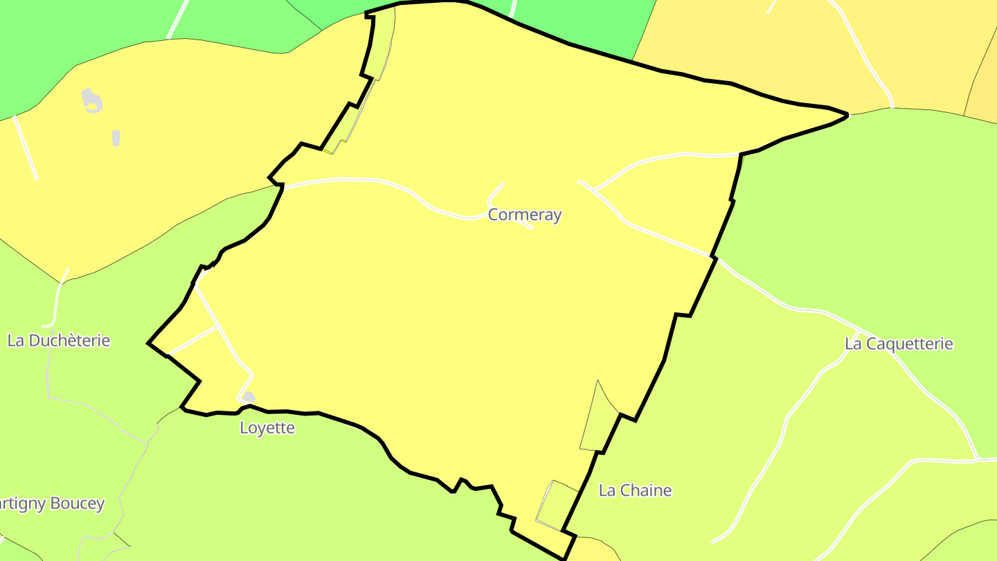 Carte des prix de l'immobilier Cormeray