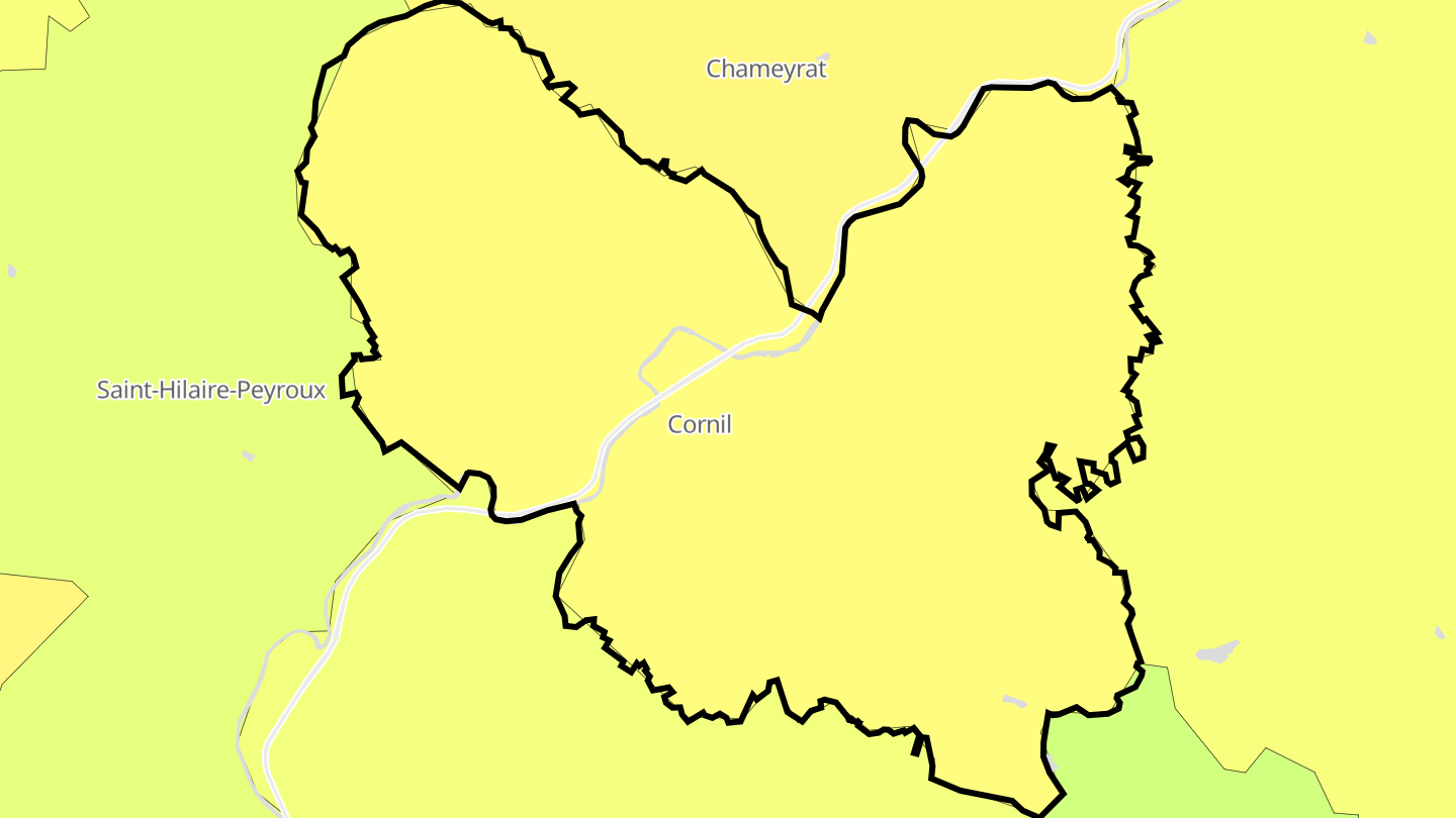 Carte des prix de l'immobilier Cornil