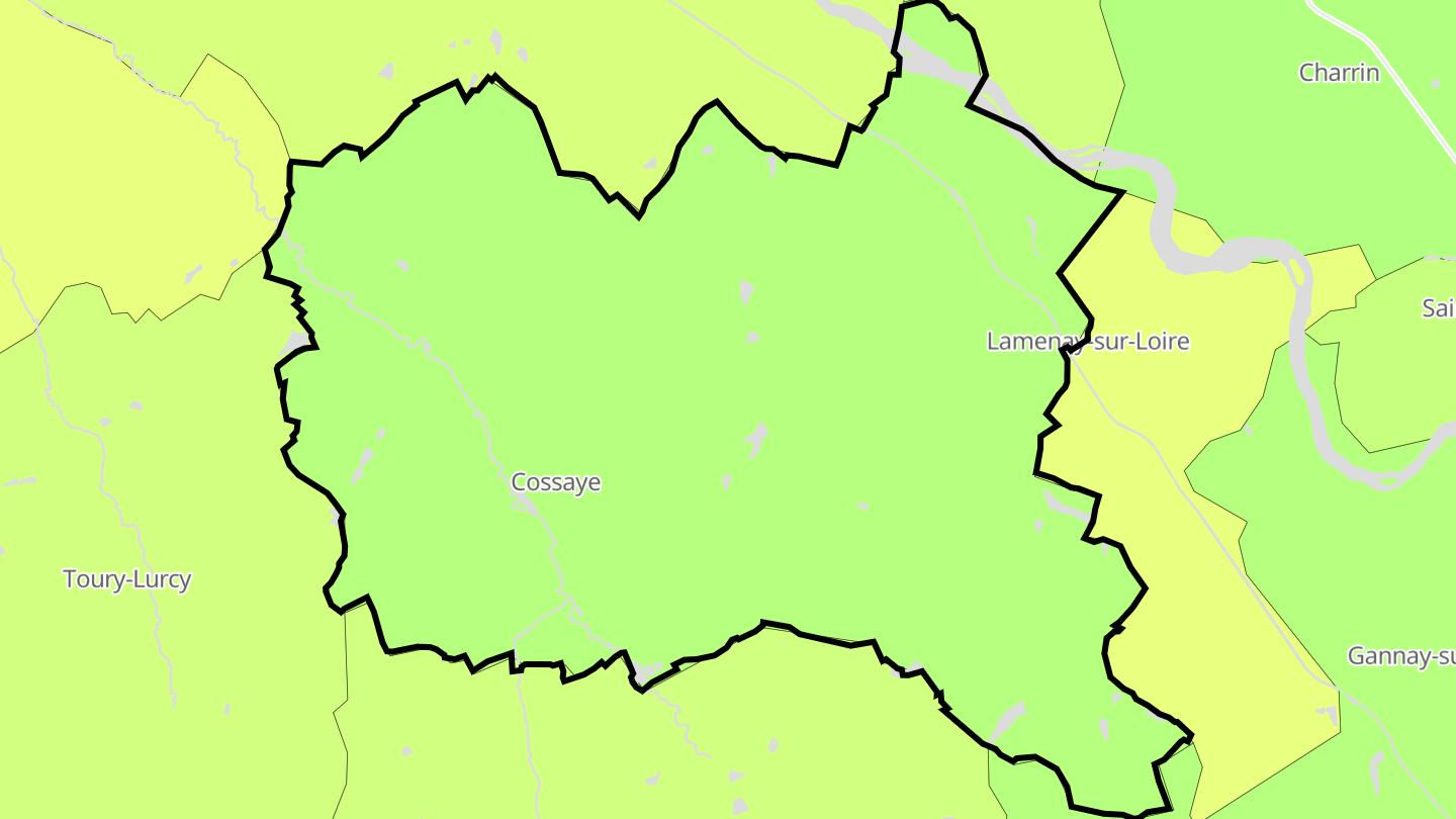 Carte des prix de l'immobilier Cossaye
