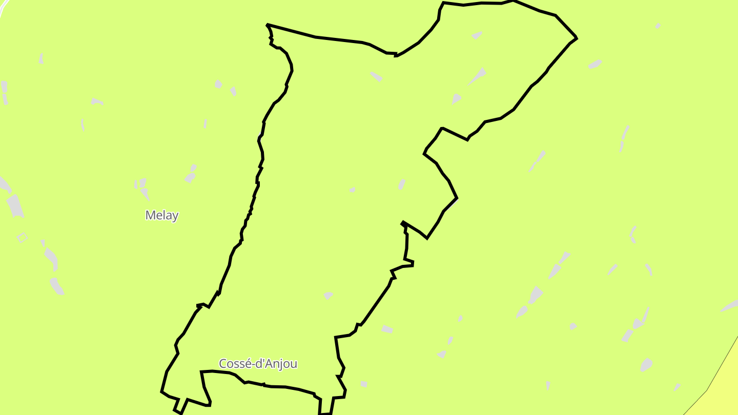 Carte des prix de l'immobilier Cossé-d'Anjou