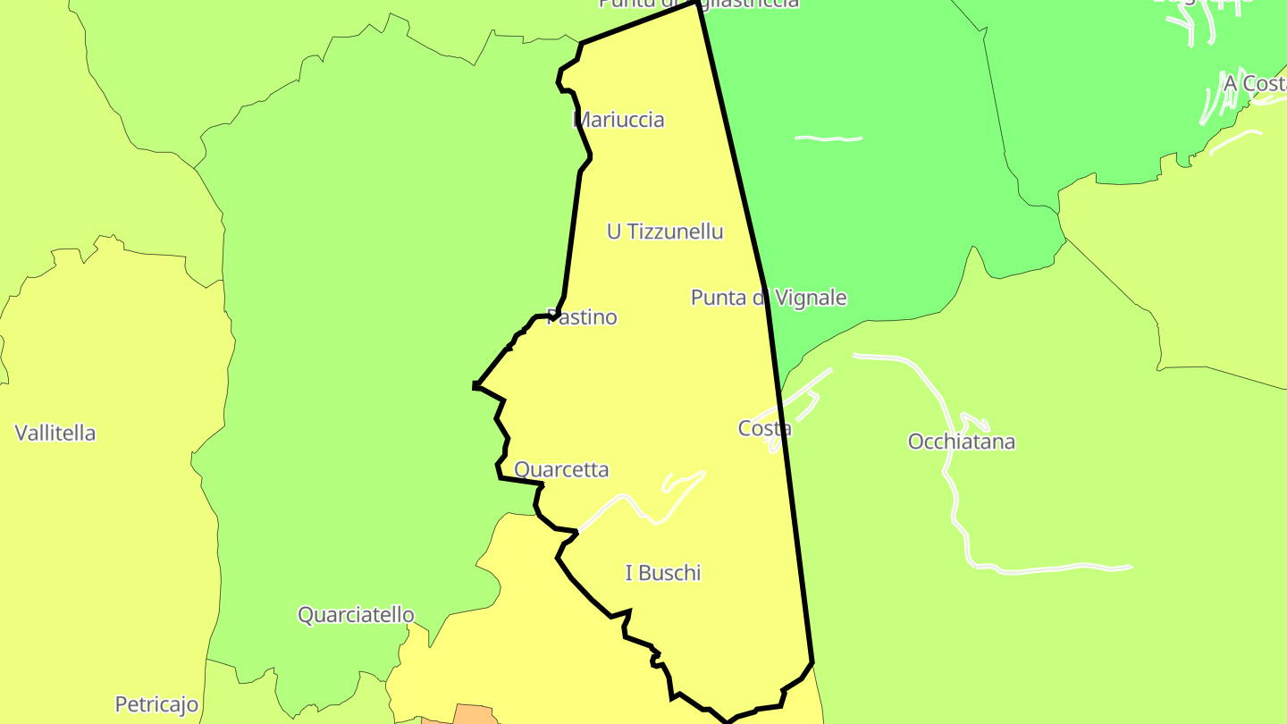 Carte des prix de l'immobilier Costa