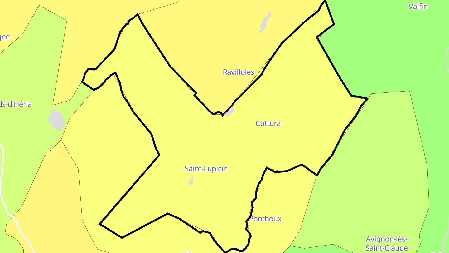 Carte des prix de l'immobilier Coteaux du Lizon
