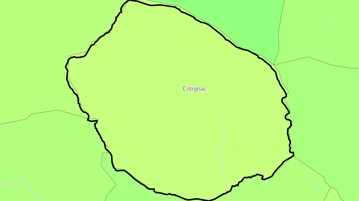 Carte des prix de l'immobilier Cotignac