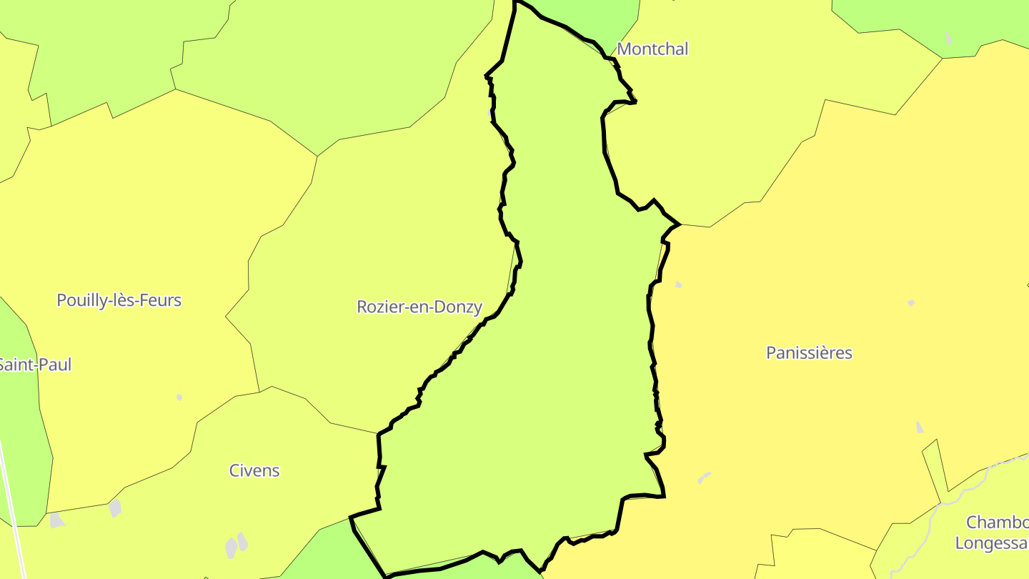 Carte des prix de l'immobilier Cottance