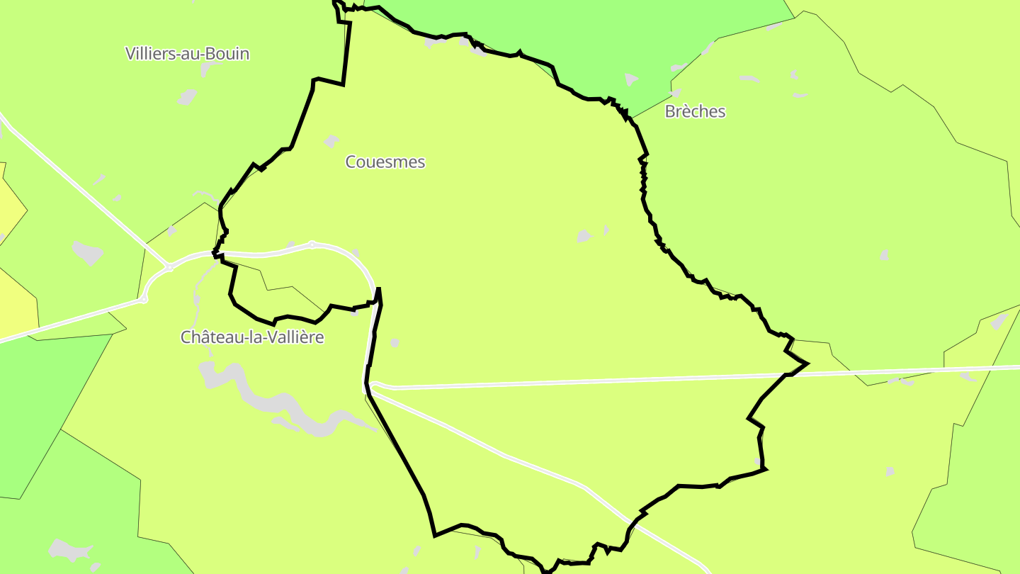 Carte des prix de l'immobilier Couesmes