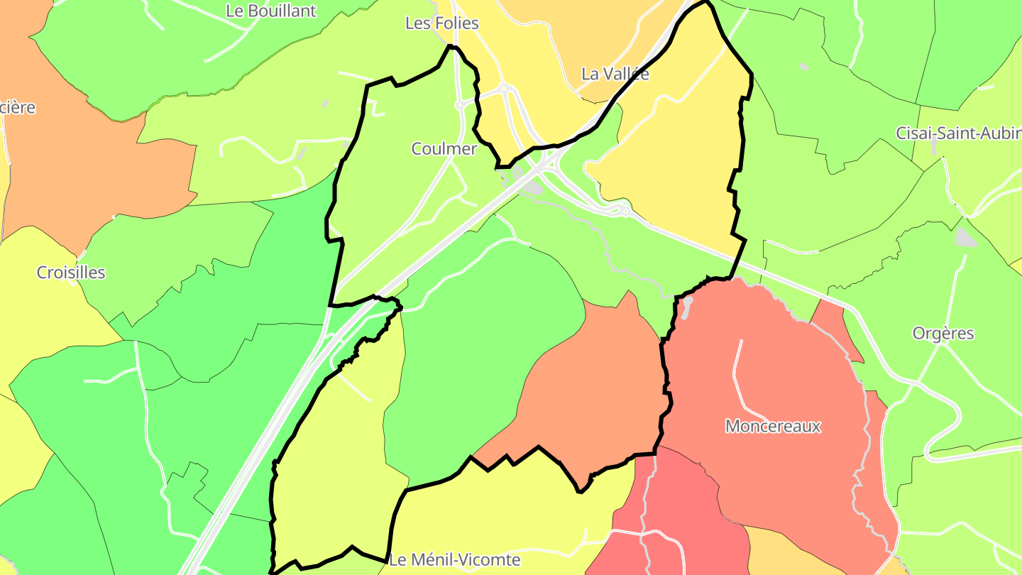 Carte des prix de l'immobilier Coulmer