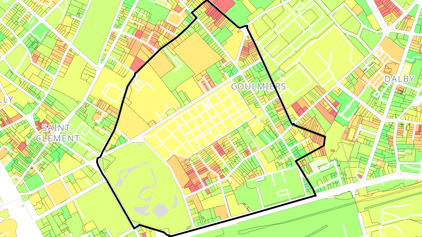 Carte des prix de l'immobilier Coulmiers - Jardin des Plantes