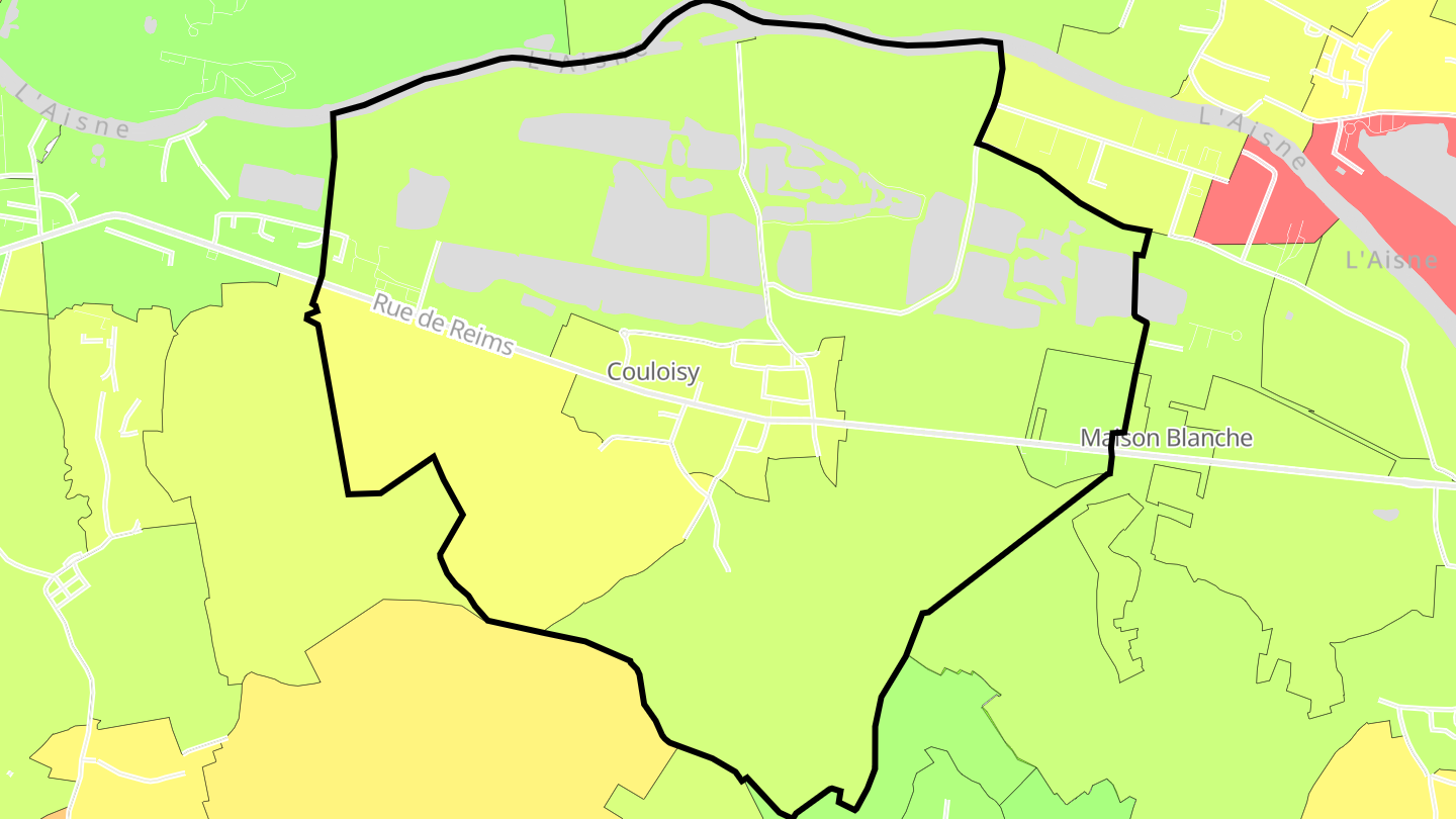 Carte des prix de l'immobilier Couloisy