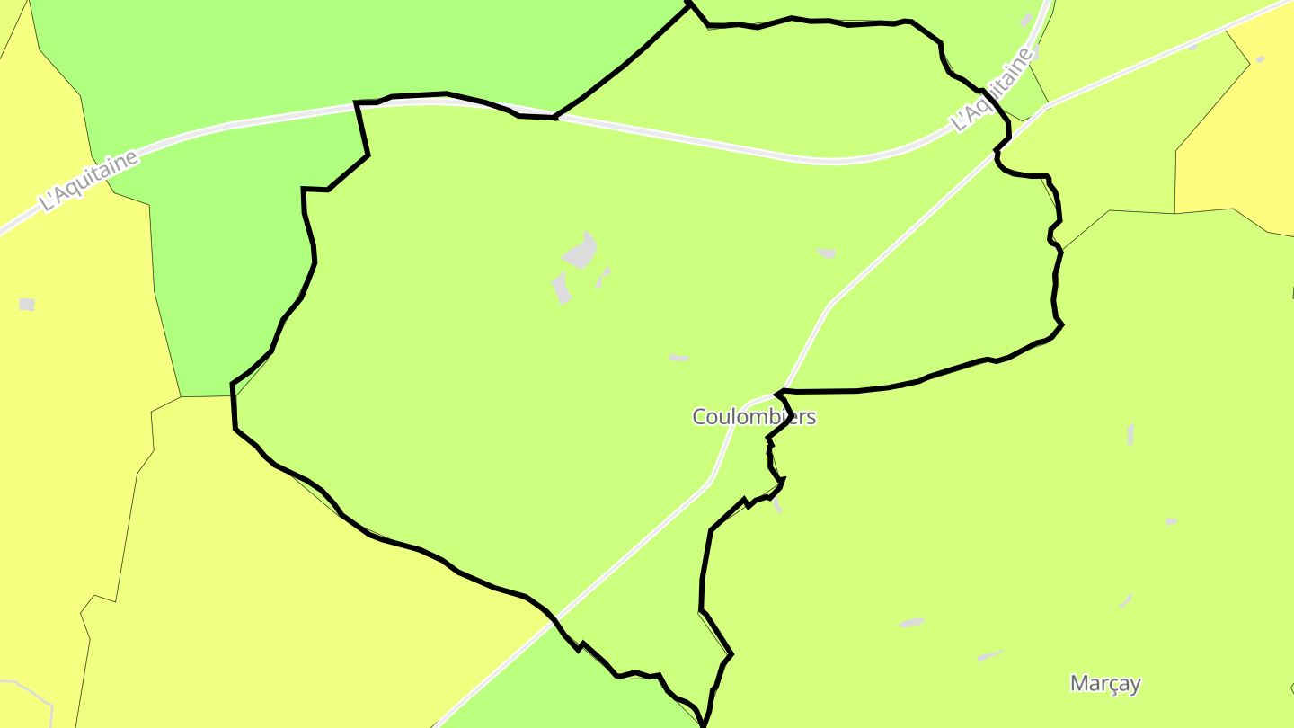 Carte des prix de l'immobilier Coulombiers