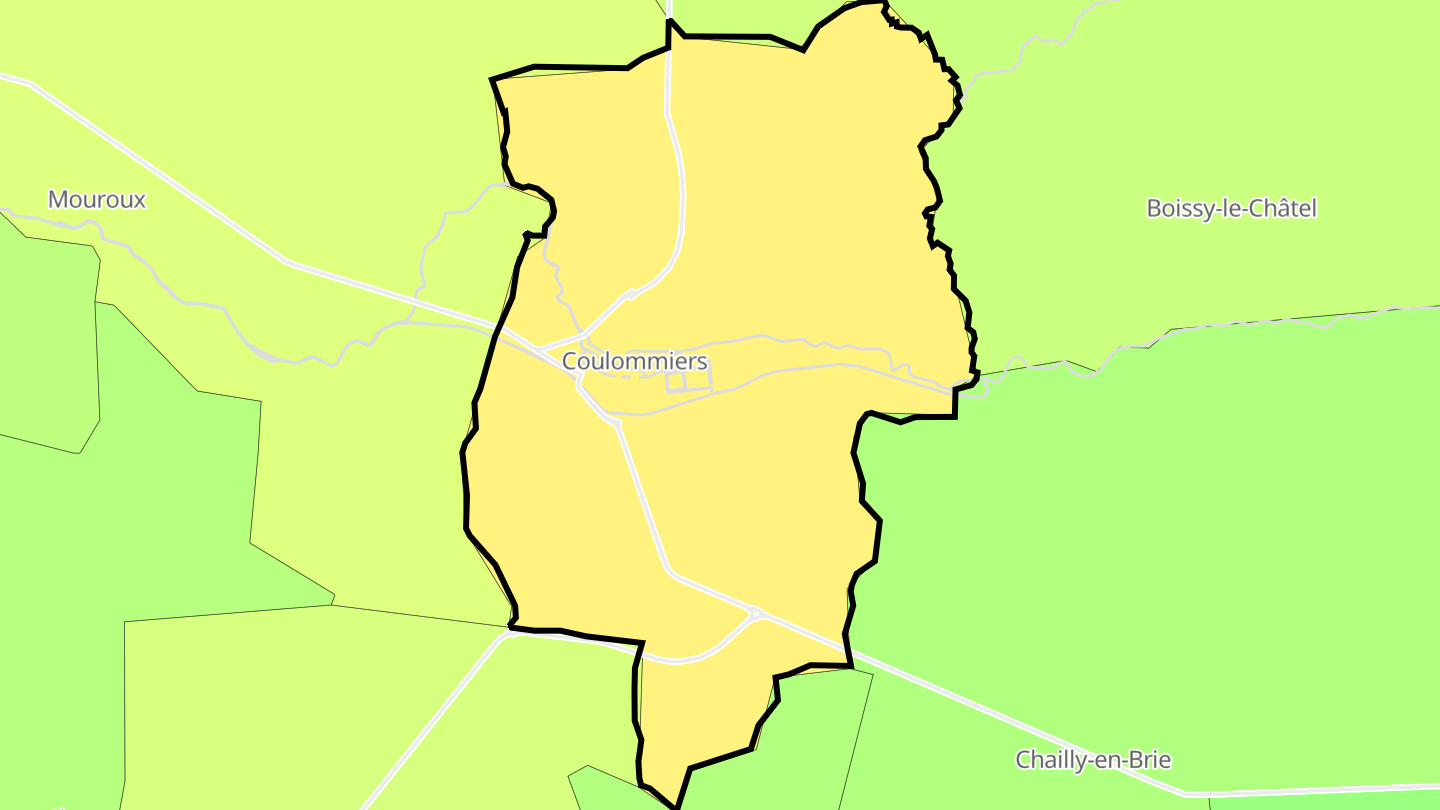 Carte des prix de l'immobilier Coulommiers