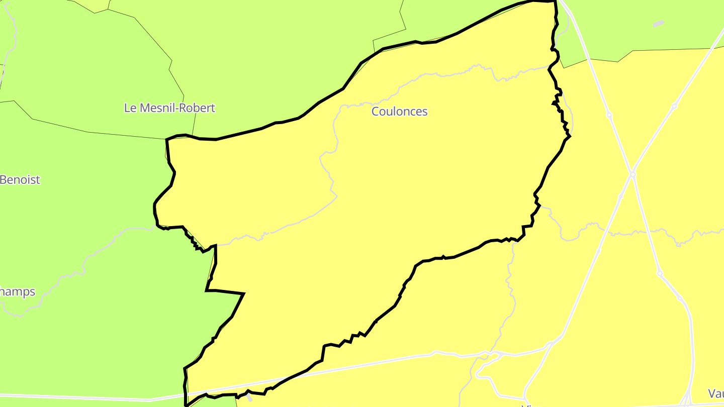 Carte des prix de l'immobilier Coulonces