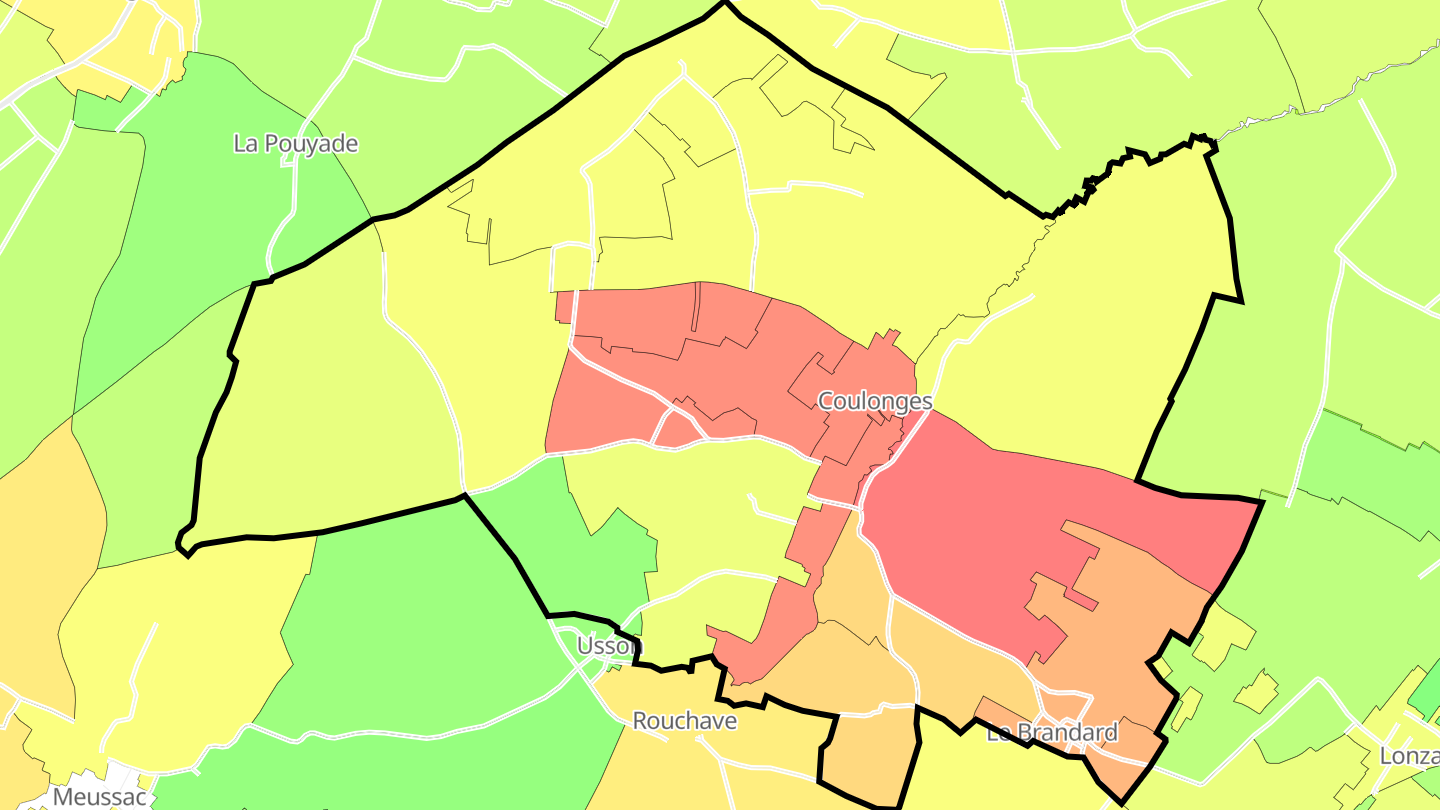 Carte des prix de l'immobilier Coulonges