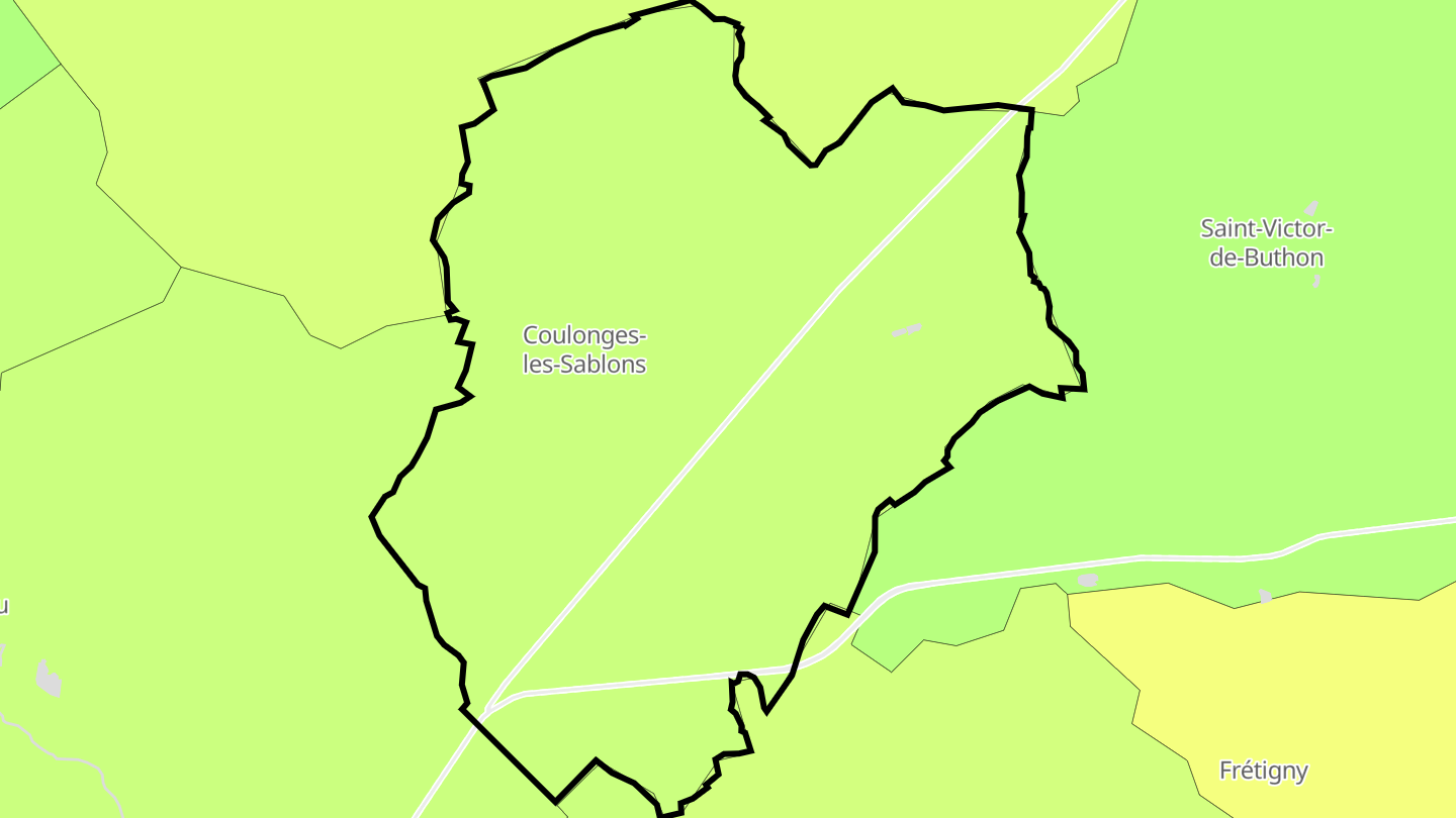 Carte des prix de l'immobilier Coulonges-les-Sablons