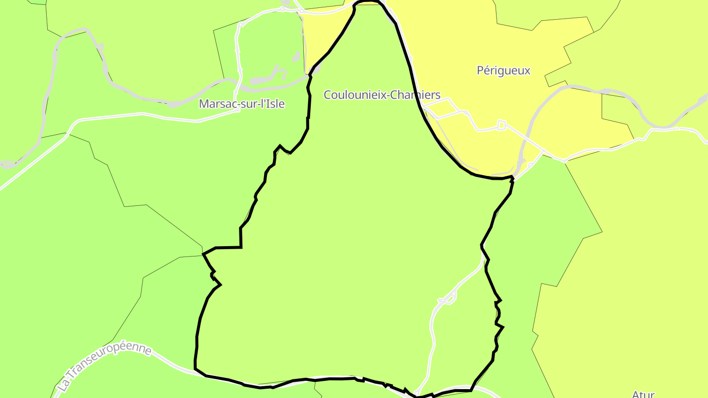 Carte des prix de l'immobilier Coulounieix-Chamiers
