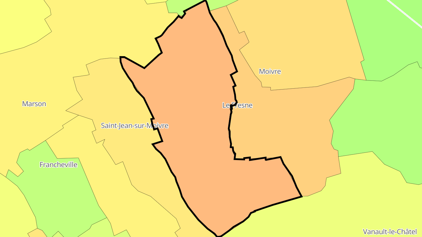 Carte des prix de l'immobilier Coupéville