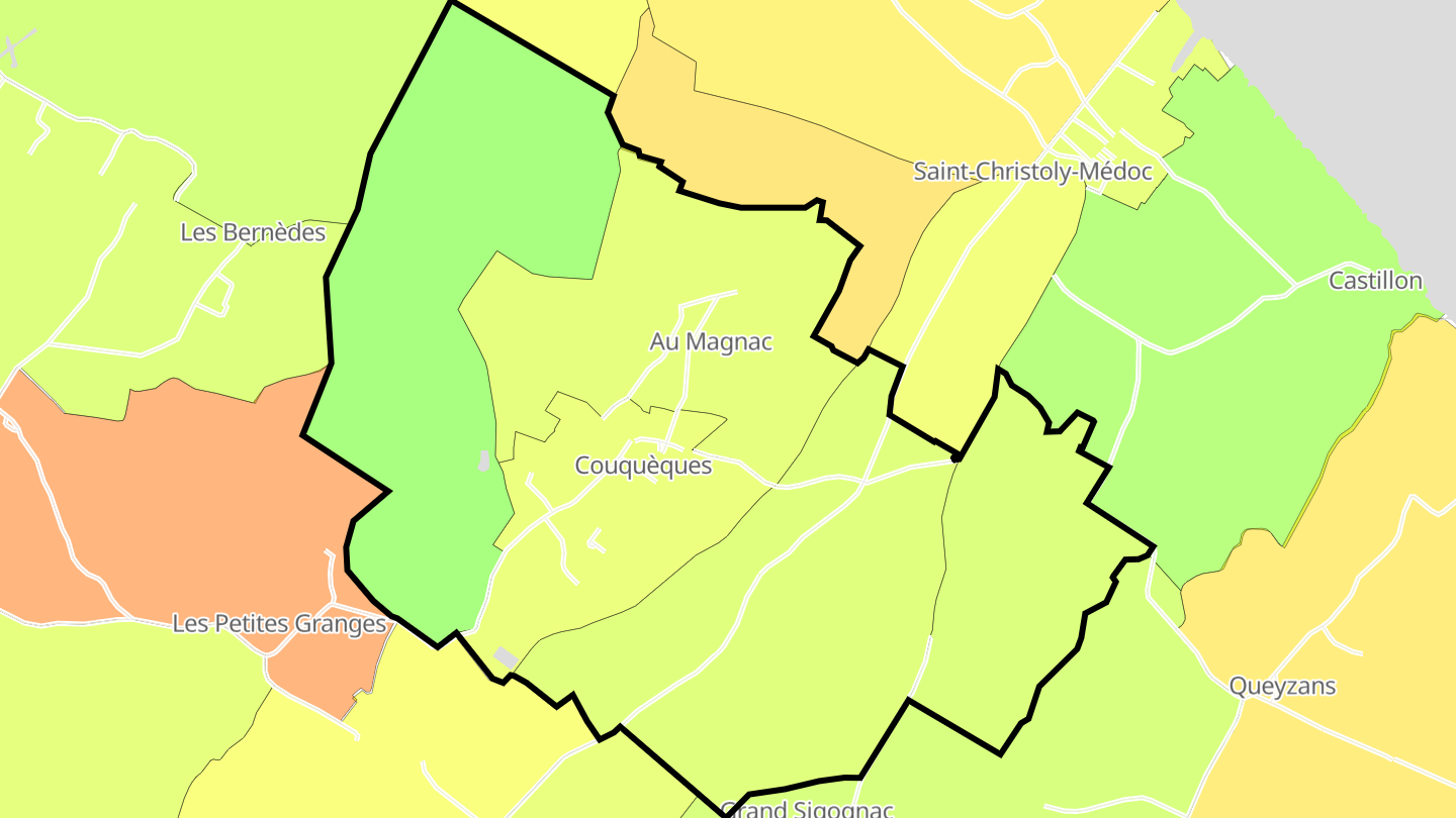 Carte des prix de l'immobilier Couquèques