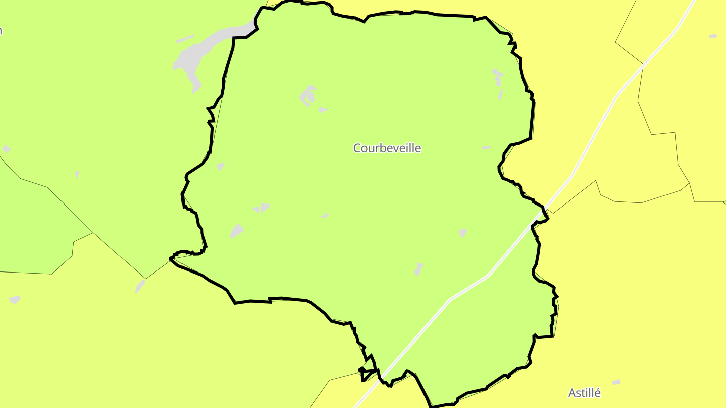 Carte des prix de l'immobilier Courbeveille