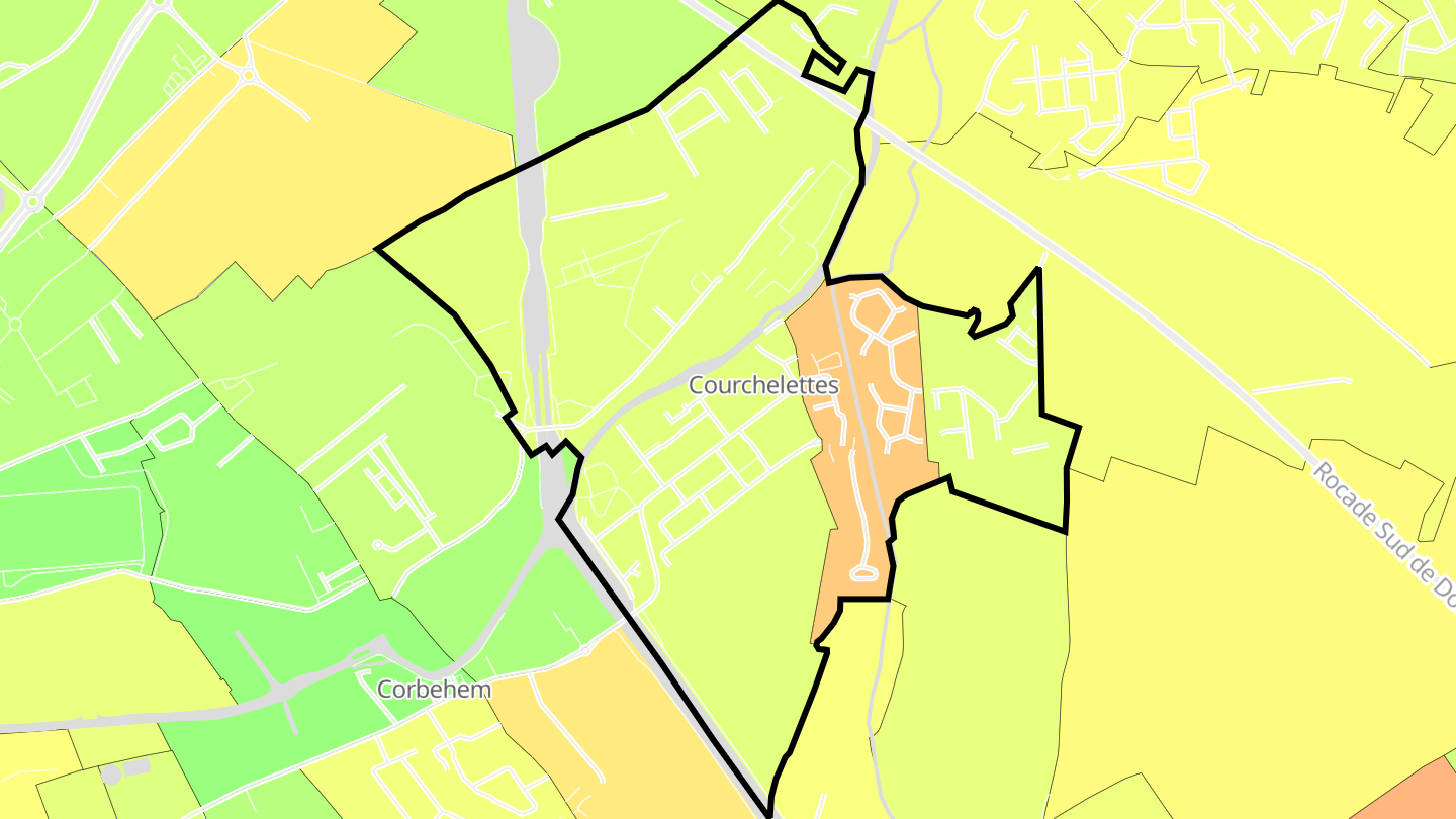 Carte des prix de l'immobilier Courchelettes