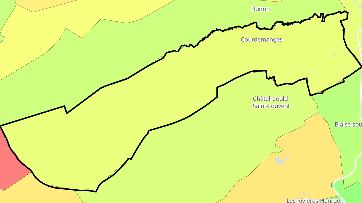 Carte des prix de l'immobilier Courdemanges