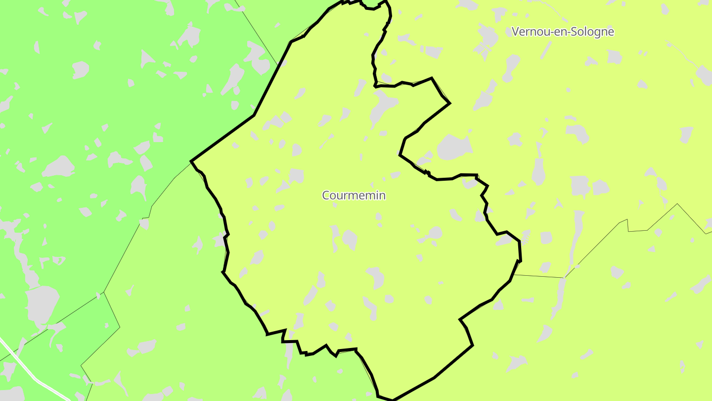 Carte des prix de l'immobilier Courmemin