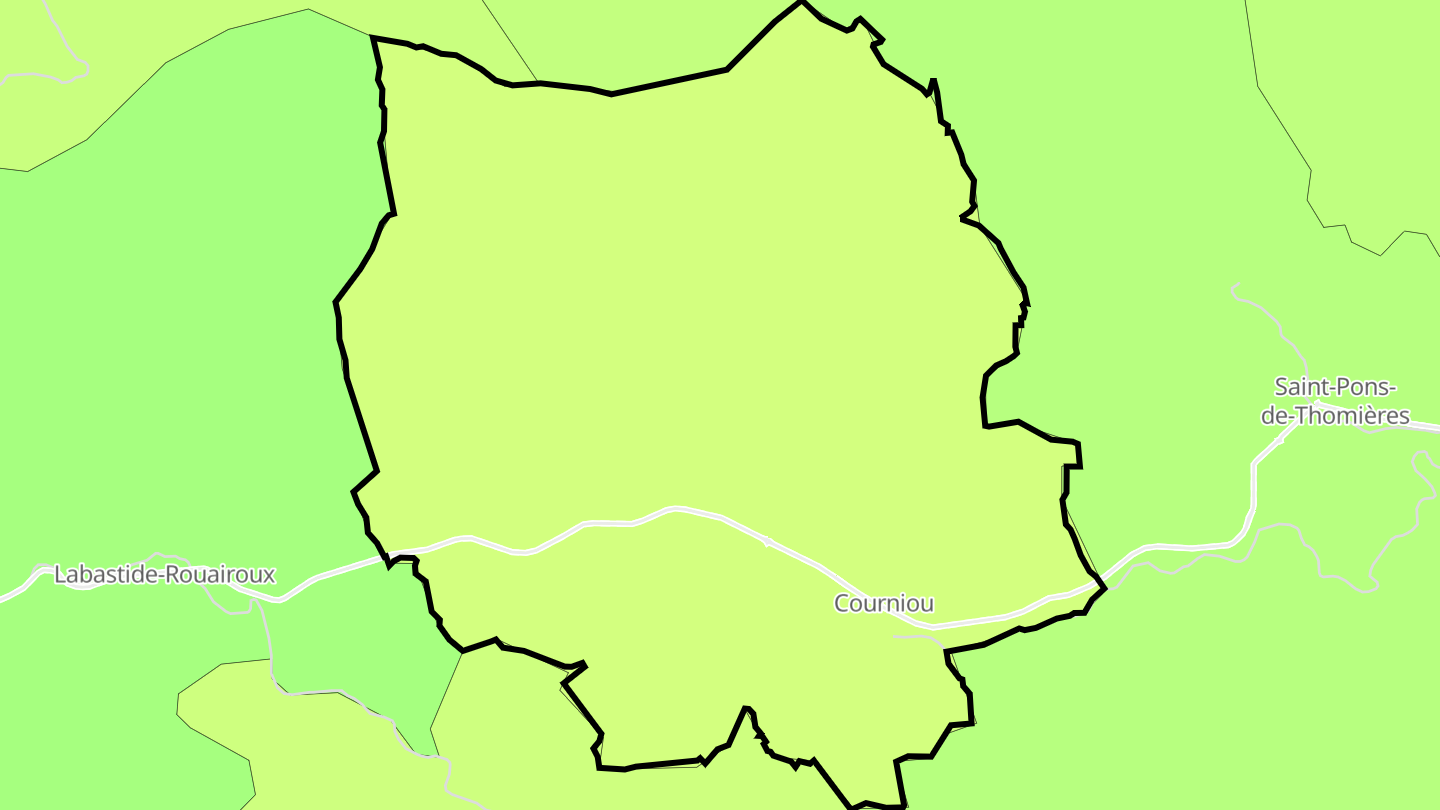 Carte des prix de l'immobilier Courniou