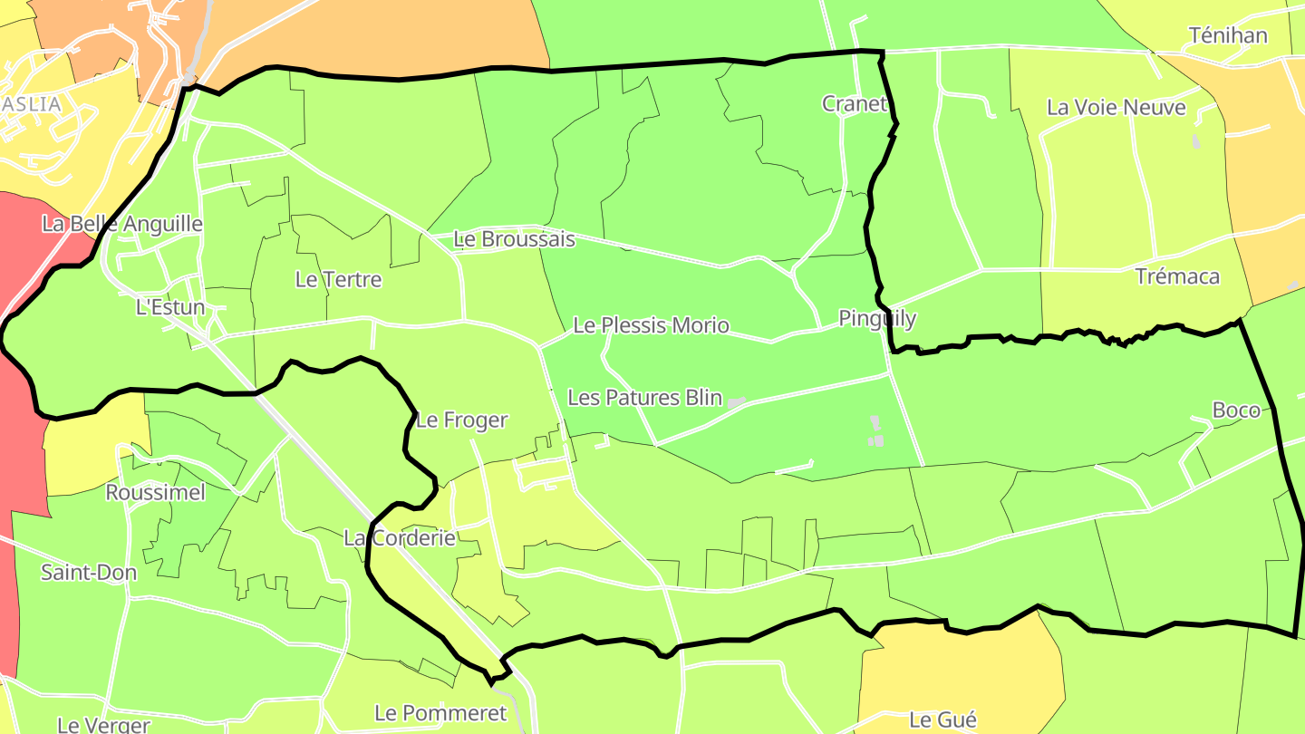 Carte des prix de l'immobilier Cournon