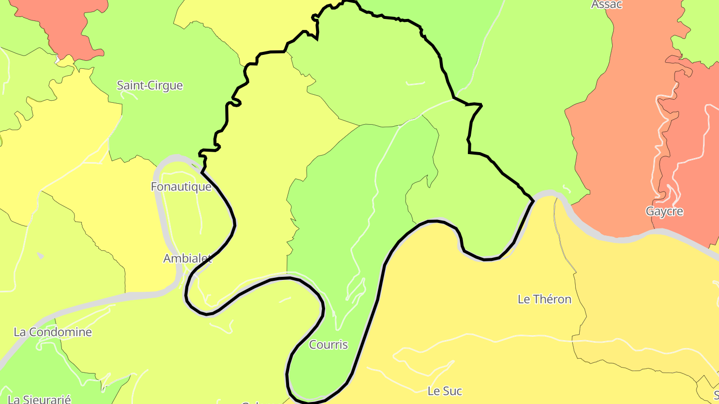 Carte des prix de l'immobilier Courris