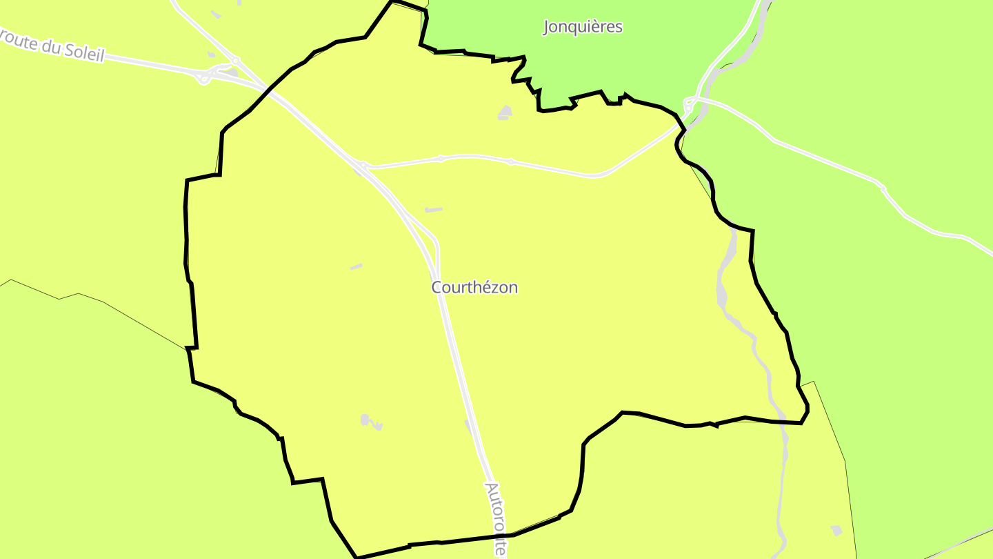 Carte des prix de l'immobilier Courthézon