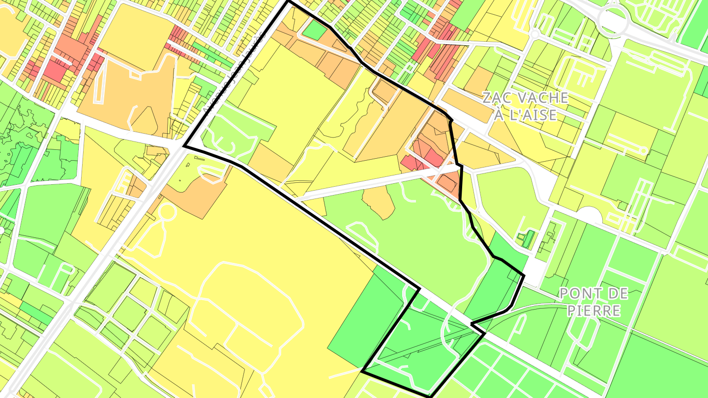 Carte des prix de l'immobilier Courtillières