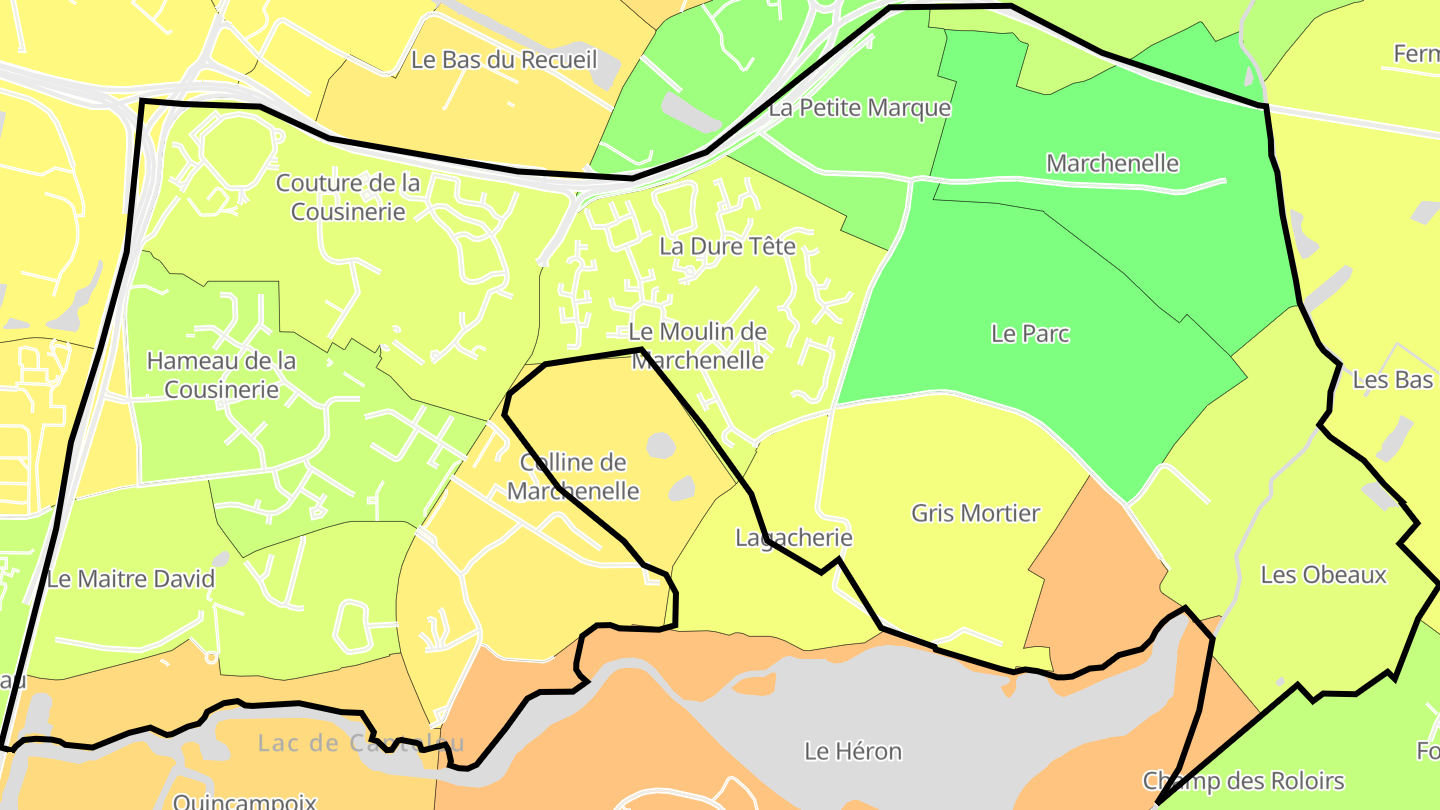Carte des prix de l'immobilier Cousinerie